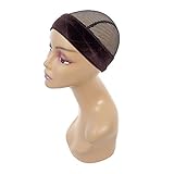 Sekass Hand Made Velvet Brown Wig Grip Scarf Head Elastic Comfort Headband Adjustable Wig Hair Band