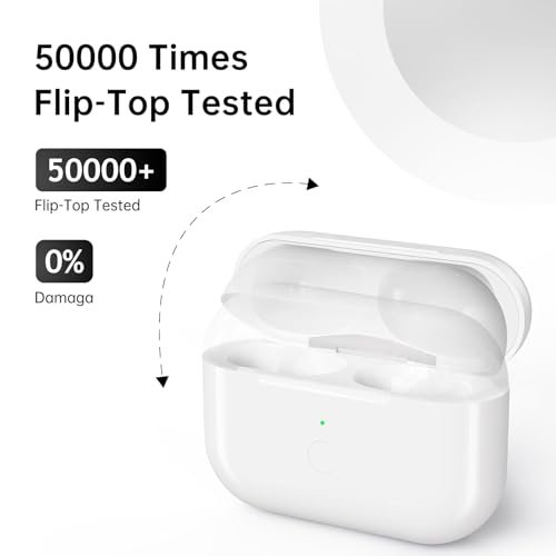 Wireless Charging Case for AirPods 3rd Gen, Replacement Charging Case with USB C Port, Built-in 620mAh Battery and Bluetooth Pairing Sync Button