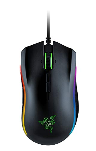 RAZER MAMBA ELITE: 5G True 16,000 DPI Optical Sensor - 9 Programmable Buttons - Ergonomic Form Factory - Razer Chroma Enabled - Esports Gaming Mouse (Renewed)