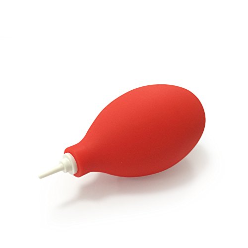 Red Mini Squeeze Ball Pump Duster Dust Cleaner Air Blower for Cleaning Hearing Aids Camera Lens Key Board