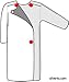 Silvert's Womens Adaptive Cotton Knit Hospital Gown - Assisted