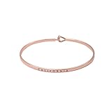 Spinningdaisy Personal Mantra Message Cuff Hook Bracelet (CALIFORNIA-Rose Gold)