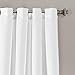 Lush Decor Prima Window Curtain Panel Pair, 84 inch x 54 inch, Black/White, Set of 2