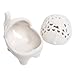 MyGift Decorative White Elephant Openwork Design Ceramic Tea Light Candleholder