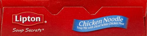 SOUP SECRETS LIPTON INSTANT SOUP MIX CHICKEN FLAVOR NOODLE FOR A WARM CUP OF SOUP COOKS IN 5 MINUTES 4.2 OZ