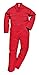 Portwest S999 Euro Polycotton Multipocket Work Coverall with Front Snap Closure, Red, Medium