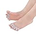 Zittop Toe Separators 4 Pieces - Bunion Corrector Five Toes Overlapping -Toe Spacers Pain Relief -Toe Stretcher for Hammer Toe, Foot Pain and Yoga Men and Women (White)