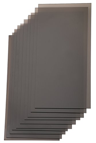 Yeeco 10PCs Acrylic Plexiglass Sheet, 4"x8" Transparency Brown Plastic Module Plate for DIY Model Project Picture Frame Material Supplies