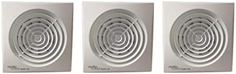 Pack of 3 x Envirovent SILENT-150S"Silent" Extractor Fans for 6"/150mm Duct SIL150S