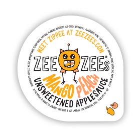 Zee Zees Unsweetened Mango Peach Applesauce Cups, All Natural, No Sugar Added, 4 oz Cups, 24 pack - Thumbnail 3