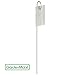GardenMate 25-Pack Weatherproof Hook Metal Plant Labels Hanging on a Metal Rod, Height 10