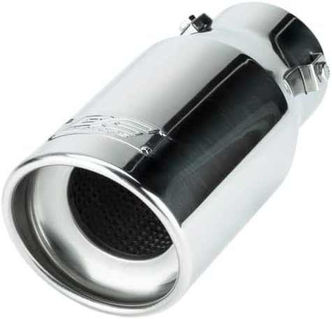 FGJQEFG 4 Inch Inlet 8 Inch Outlet Polished Stainless Steel Miter Angle Cut Diesel Smoker Exhaust Stack Tip Diesel Exhaust Tip Stack Smokers 4 Id Inlet 36 Long