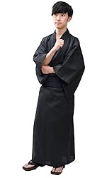 Edoten Men's Kimono Japan Shijira Weaving Yukata
