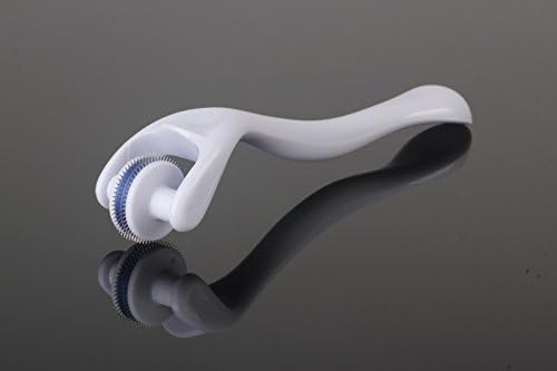 TOYOSO Titanium 0.25/0.5mm 180 Tips Derma Roller; Face Roller; Eye Roller; Skin Roller; Skin Care Tool for Acne Scars and Wrinkles (0.25, White&amp;Blue)
