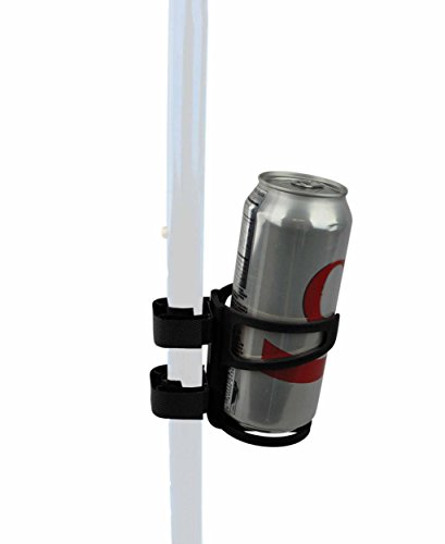 Blue Jay Hold My Drink Universal Beverage Holder, Use With All Your Mobil Equipment, Holds A Wide Selection Of Beverages Just Attach and Adjust, No Tools Required, Black, Non-Slip Strip, Flexible