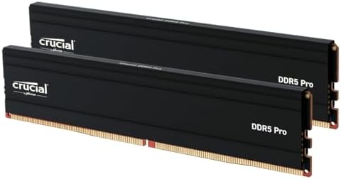 Crucial Pro 32GB DDR5 RAM Kit (2x16GB), 5600MHz (or 5200MHz or 4800MHz) Desktop Memory UDIMM 288-pin, Compatible with 13th Gen Intel Core and AMD Ryzen 7000 - CP2K16G56C46U5