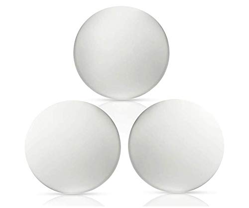Silicone Door Handle Crash Pad, Self Adhesive Silica Round Thickening Silent Gate Wall Crash Protector Pad Door Stopper Pad, for Door Handle Cabinet Headboard (White 10pcs)
