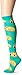 K. Bell Socks Women's Food and Drink Fun Novelty Crew Socks, Happy Tacos (Teal), Shoe Size: 4-10