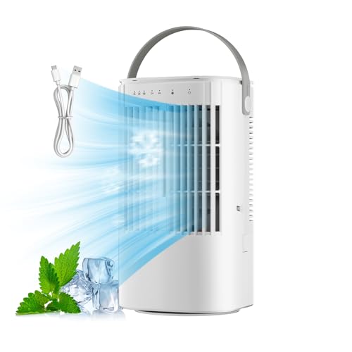 Mobile Air Conditioner, Portable Air Conditioner Mobile Air Conditioner Without Evacuation, 4 in 1 Portable Air Conditioners, Timers, 7 Colorful LED Suitable For Camping Bedroom Office