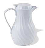 Crestware SC64W Swirl Coffee Carafe, 64-Ounce, White
