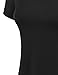 Made By Johnny MBJ WT769 Womens V Neck Trapeze Tunic XL Black