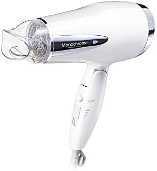 Monochrome Hair Dryer, Negative Ions, White KHD-1385/W [Amazon Exclusive Brand]