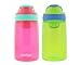 Contigo Kids Autoseal Gizmo Water Bottle, 14oz (Cherry Blossom/Chartreuse) - 2 pk