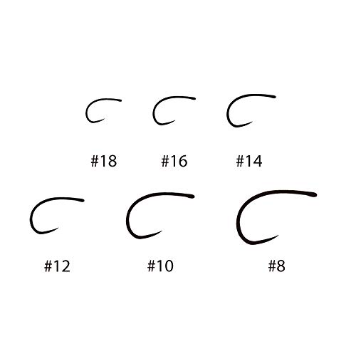 wifreo 200 Stück Fliegenfischen Haken ohne Widerhaken Nymphe Scud Caddis Fliegenhaken Trockenfliegenhaken Jighaken…