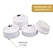 Mason Jar Ceramic Measuring Cups - Stackable Measuring Cups - Measuring Cup Set as Kitchen Gifts - Rustic Measurement Cup for Kitchen Accessories & Decor - A Perfect Holiday Gift Set (White, 4 Pc Set)