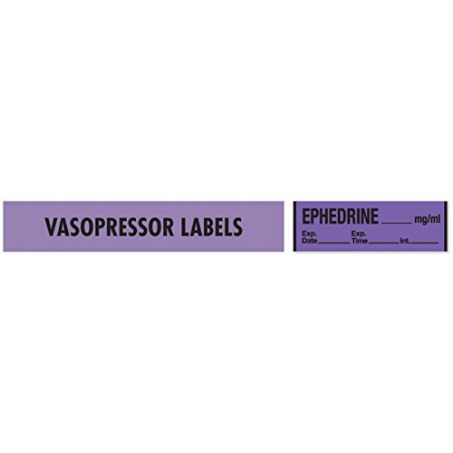 Vasopressor Medication Label Tape EPHEDRINE_mg/mL on Galleon Philippines
