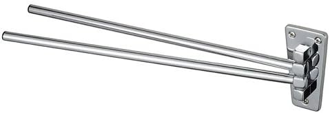 Haceka 1112101 toallero estándar, orientable, Metal, Plata, 30 x 10 x 10 cm