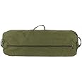 Farm Blue GI Style Zipper Duffle Bag Heavy Duty Army Duffle Bags - Military Grade Cotton Canvas Duffel Bag - Reinforced Camping Bag - Strong Zipper & Center Grab Handle (Olive Drab, X-Large)