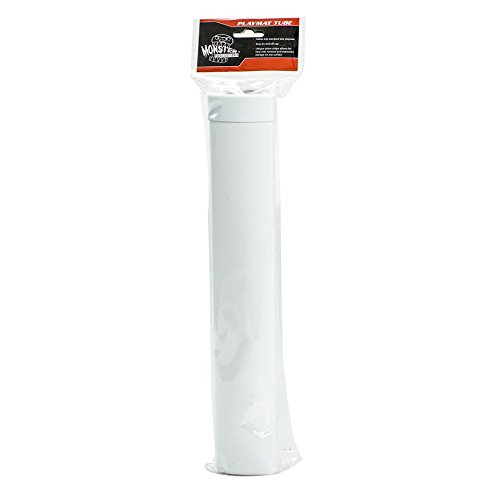Playmat Tube - Monster Protectors Prism-shaped Play Mat Tube (Opaque White) - Won't Roll , Easy in and Out Design
