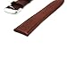 MOTONG 22mm Replacement Genuine Leather Watch Band Strap Bracelet For Motorola Moto 360 Watch 2nd Gen,Men's 46mm (Genuine Leather Brown)