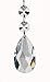 GYBest Teardrop Chandelier Clear Crystal Pendants Glass Pendants Beads (20-Pack)