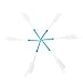 Anself 200PCS Dental Floss Interdental Brush Teeth Stick Toothpick Soft Silicone Double-ended Tooth Picks