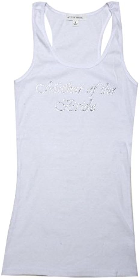 white bride tank top