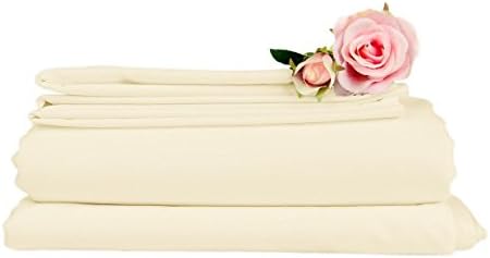 Fabugears Microfiber Solid Sheet Set - 4 Piece (Off White, Full Size)