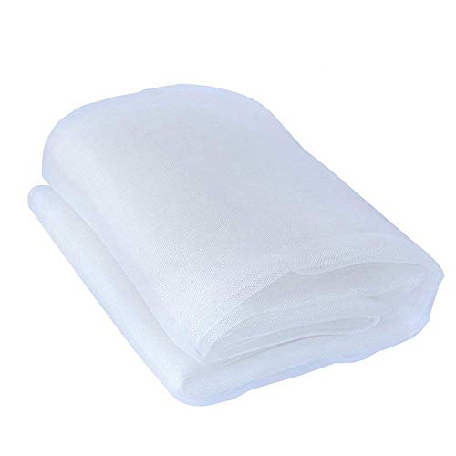 Kaptin 8 x10  white garden netting protecting plant flo…