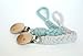 Organic Baby Pacifier Clip for Boys and Girls (2 Pack), Universal Pacifier Holder Strap for Pacifiers, Teething Toys, Binkies or Soothie, Baby Shower Gift - Little Bird Trading Co.