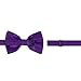 HDE Purple Cummerbund, Bow Tie, Pocket Square for Men Satin Tuxedo Set