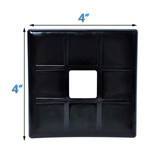 wadoy RV Bumper Plug End Cap 4" Square Bumper Caps for RV, Camper