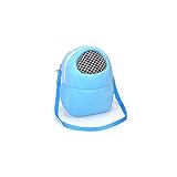 Hamsters Carrier Bag Portable Travel Backpack Breathable Outgoing Bag bonding Pouch for Small Pets Hedgehog, Hamsters, Sugar Glider, Chinchilla, Guinea Pig and Squirrel