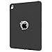 iPad Pro 9.7 Case A1673/A1674/A1675, Hocase Slim Fit Shock Absorbent Hybrid Dual Layer Silicone+Hard PC Bumper Protective Case for iPad Pro 9.7-inch 2016 - Black