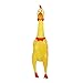 Joylive Screaming Yellow Rubber Chicken Pet Dog Toy Squeak Squeaker Chew Toy Gift 17CM