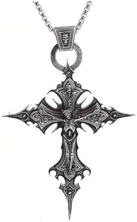 Amazon.com: Vurotry Gothic Cross Necklace Emo Necklace Vintage