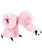 LazyOne Animal Paw Slippers Fuzzy Slippers With Claws Monster Dinosaur Bigfoot Wolf Bear + Kid's and Adult's Sizes (Medium, Pink Bear)