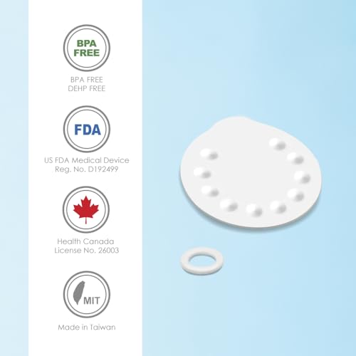 Replacement Parts for Medela Harmony Manual Pump; 4 O-Rings, 2 Membranes by Maymom