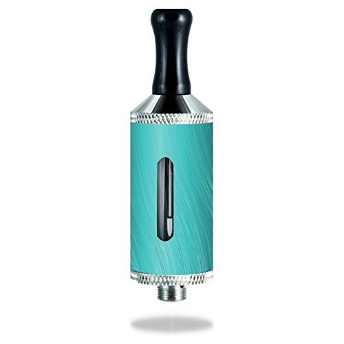 Aspire Viva Nova-S Tank Vape E-Cig Mod Box Vinyl DECAL STICKER Skin Wrap / Teal Aqua Wavy Lines Design Background