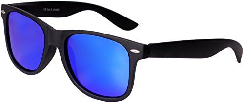 Nerd Sunglasses Matt Rubber Vintage Glasses Spring Hinge Black - 24 Different Models